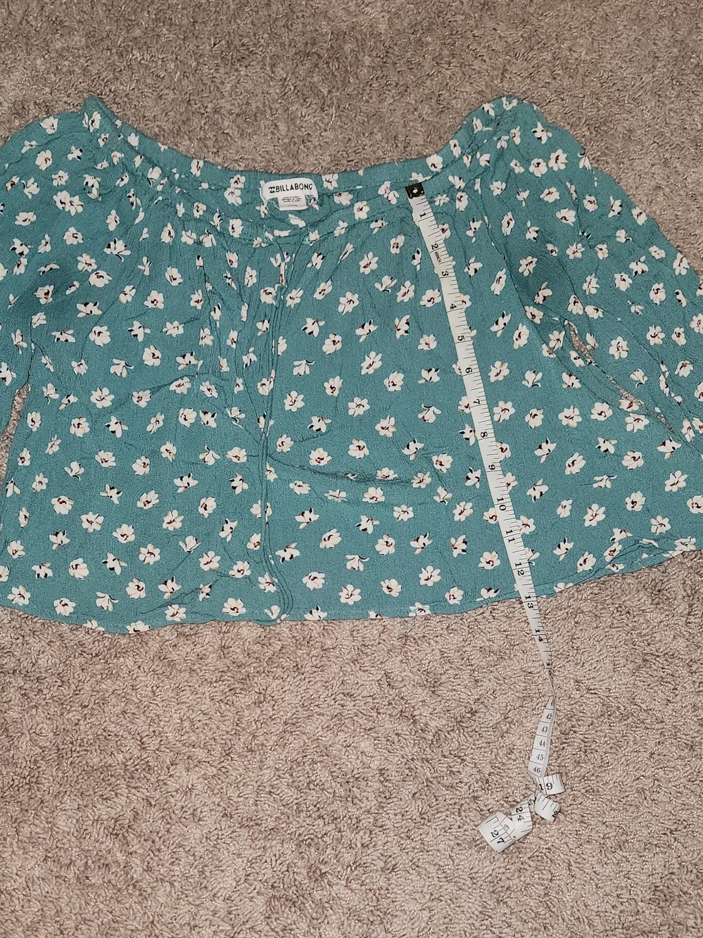 Billabong Teal Floral Skirt